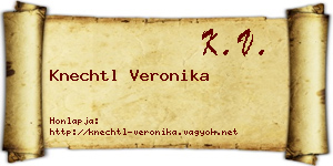 Knechtl Veronika névjegykártya